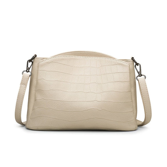 El encanto refinado de Vivienne | Bolso de hombro de piel de cocodrilo