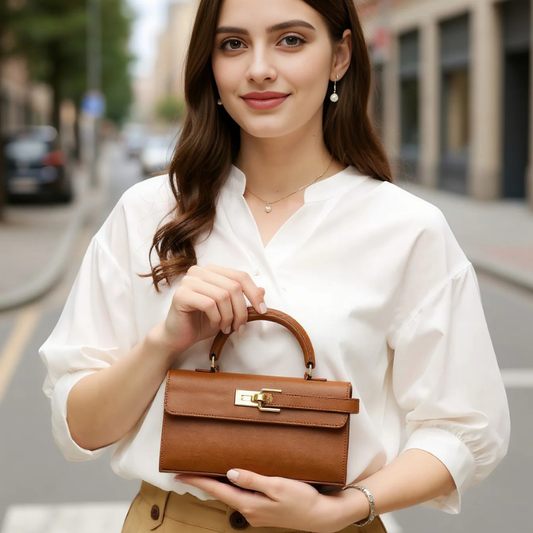 VICTORIA™ Bolso de mano elegante de inspiración atemporal