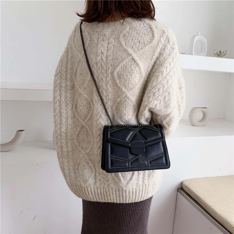 Bolso bandolera elegante - Cuero sintético de moda