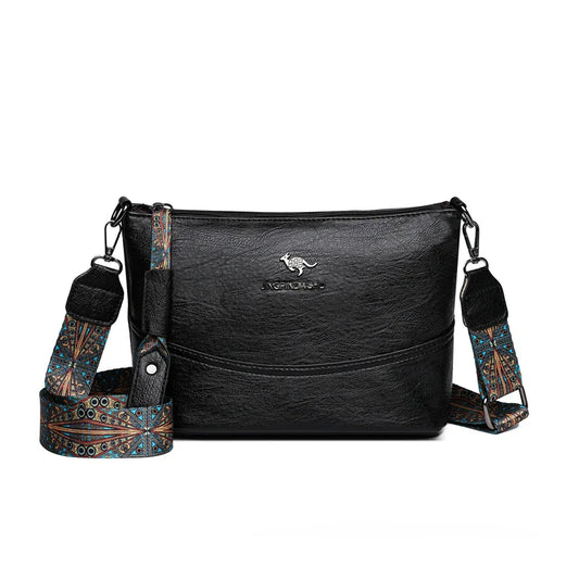 Bolso de hombro de cuero moderno