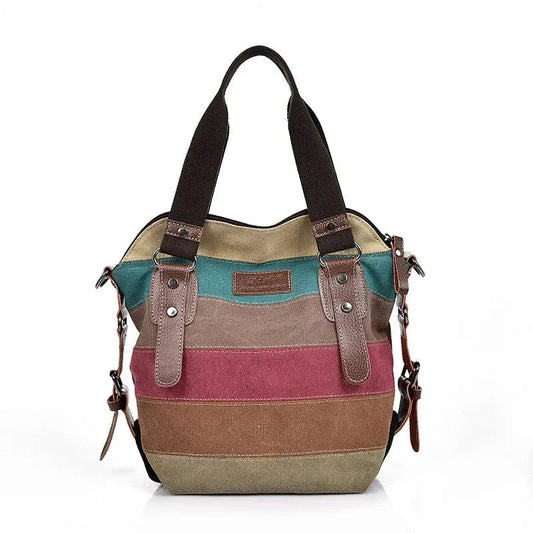 Bolso de mano de piel de colores para mujer
