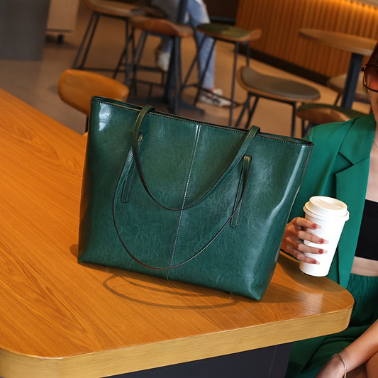 El esencial de lujo de Nora | Bolso tote de piel estructurada