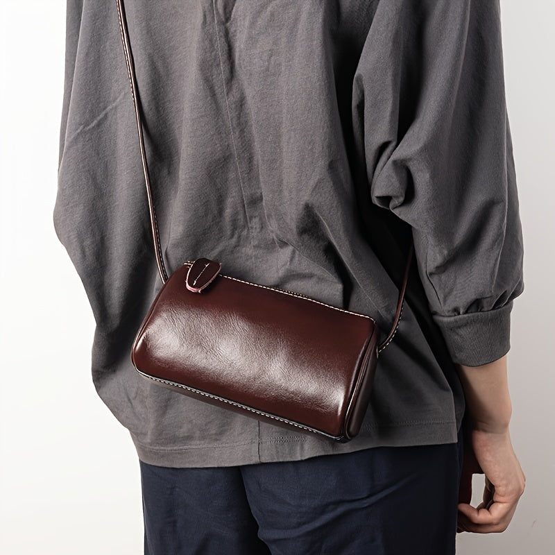 La elegancia pulida de Camille | Bolso de hombro de piel