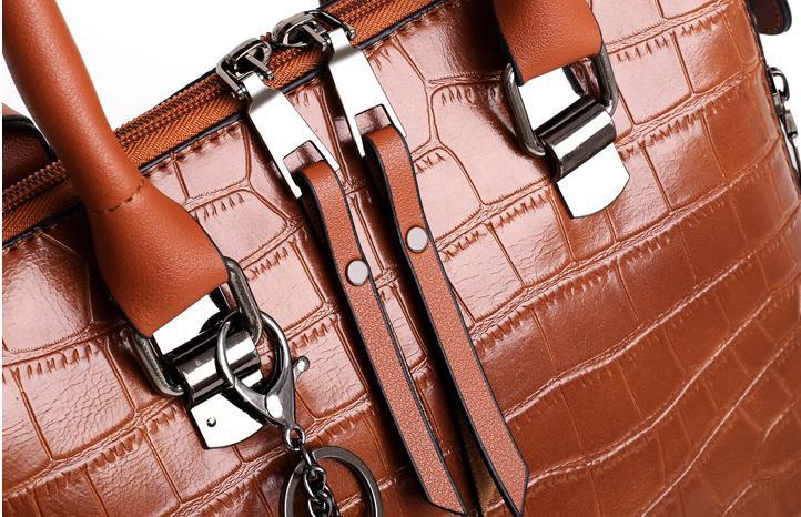 Evelyn - Conjunto de 4 bolsos de cuero Elegancia cotidiana