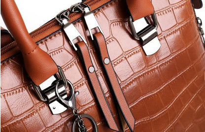 Evelyn - Conjunto de 4 bolsos de cuero Elegancia cotidiana