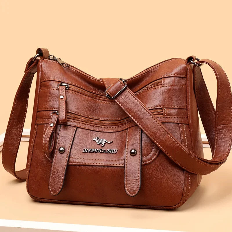 Bolso de piel práctico para mujer