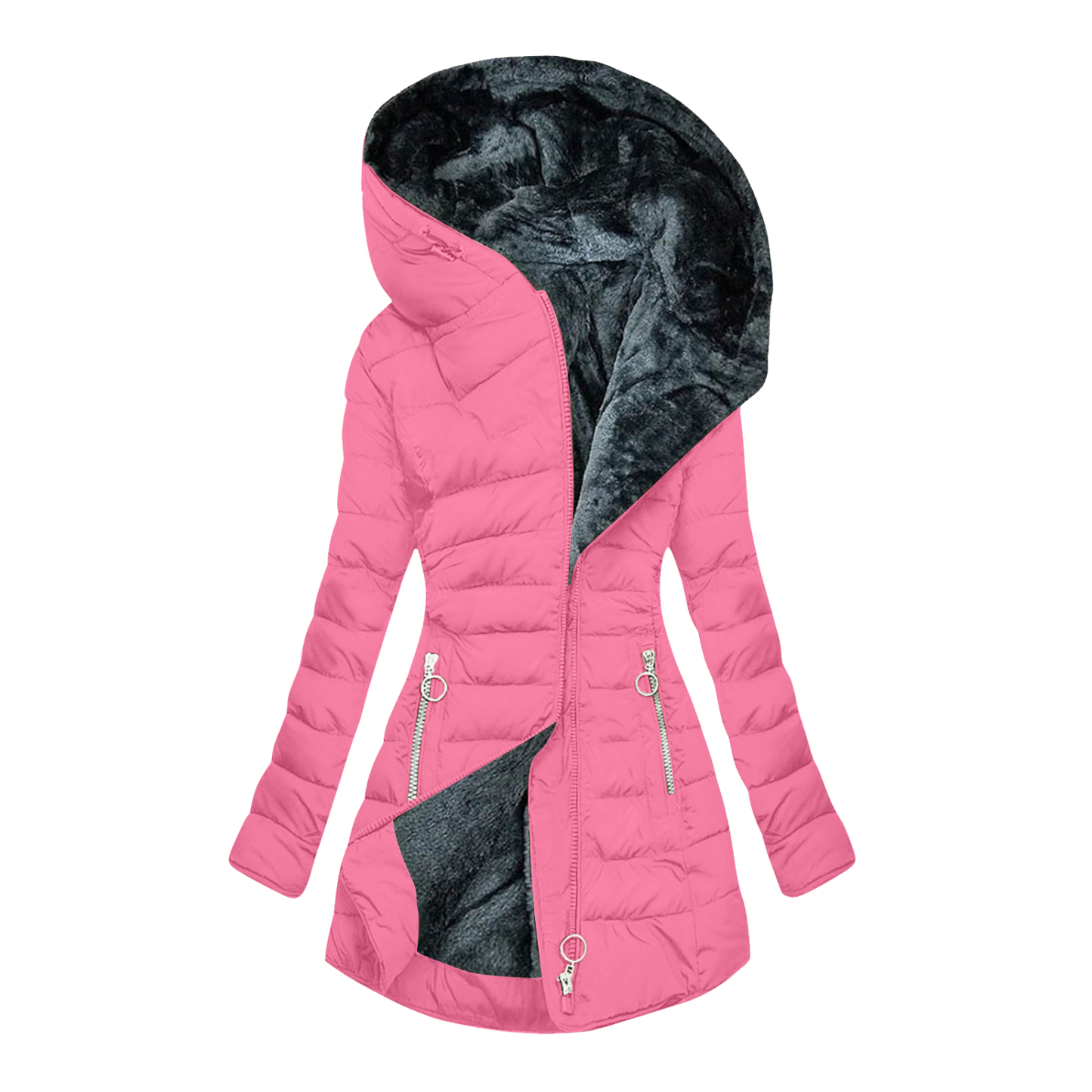 Julia - Chaqueta acolchada de invierno con capucha