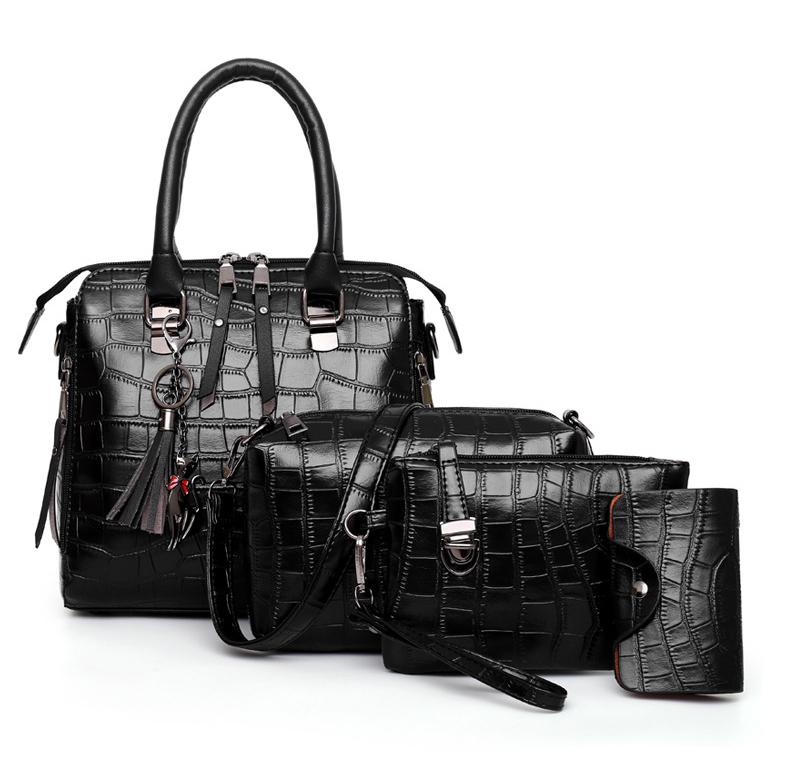 Evelyn - Conjunto de 4 bolsos de cuero Elegancia cotidiana