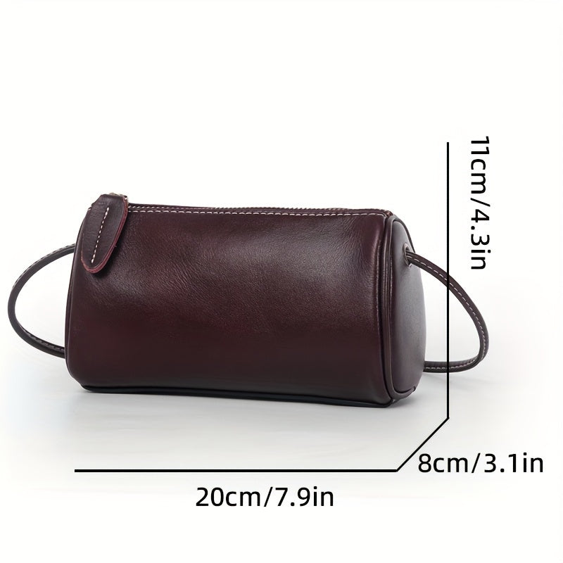La elegancia pulida de Camille | Bolso de hombro de piel
