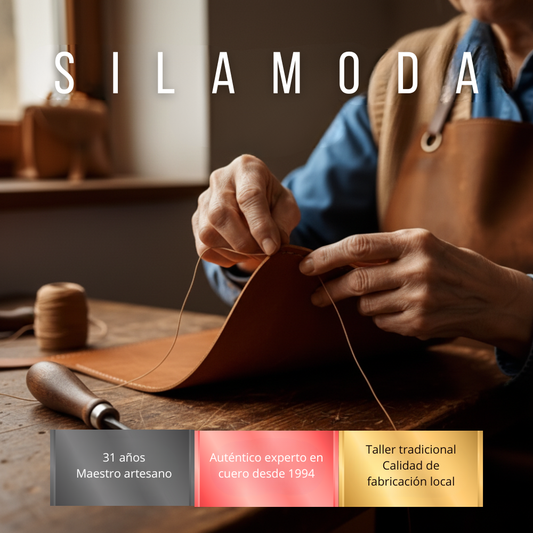 Rafael Bolso de lona de cuero