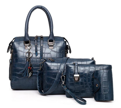 Evelyn - Conjunto de 4 bolsos de cuero Elegancia cotidiana
