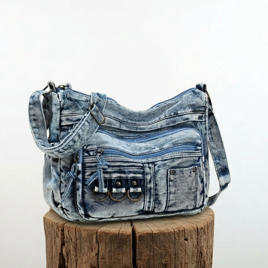 La brisa urbana de Jenna | Bolso de hombro vaquero