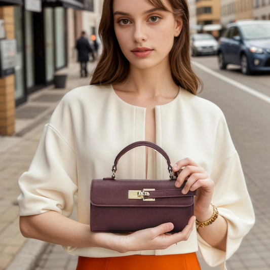 VICTORIA™ Bolso de mano elegante de inspiración atemporal