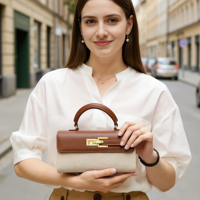 VICTORIA™ Bolso de mano elegante de inspiración atemporal