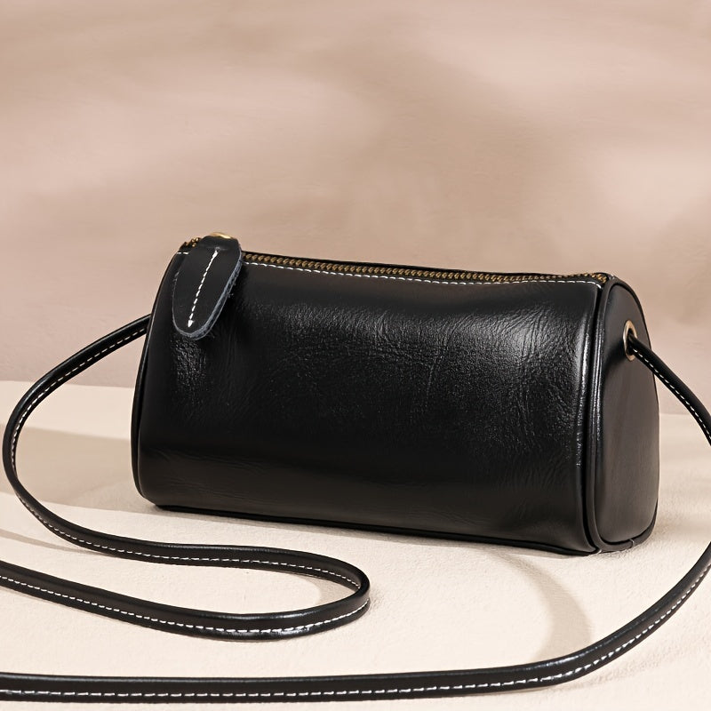 La elegancia pulida de Camille | Bolso de hombro de piel