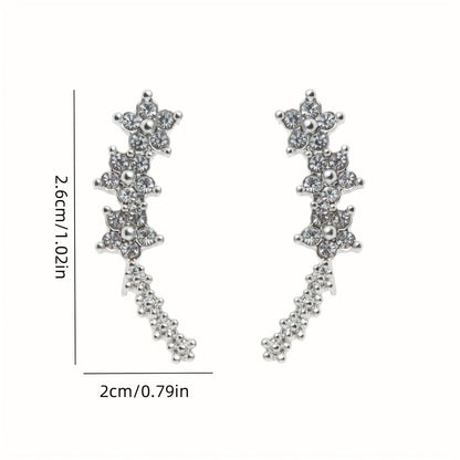 Pendientes atemporales con forma de flor