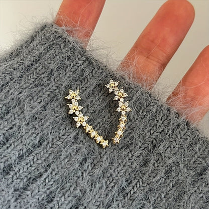 Pendientes atemporales con forma de flor