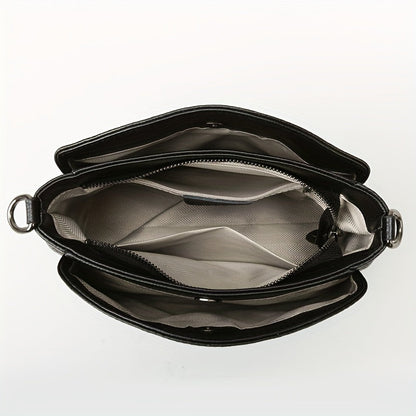 El encanto refinado de Vivienne | Bolso de hombro de piel de cocodrilo