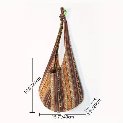 El espíritu bohemio de Maya | Bolso de hombro tejido