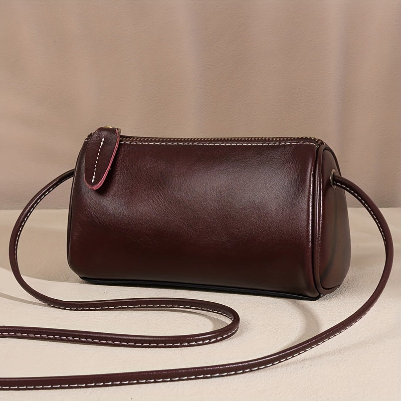 La elegancia pulida de Camille | Bolso de hombro de piel