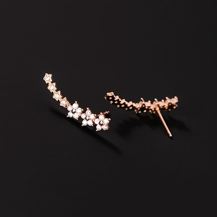 Pendientes atemporales con forma de flor