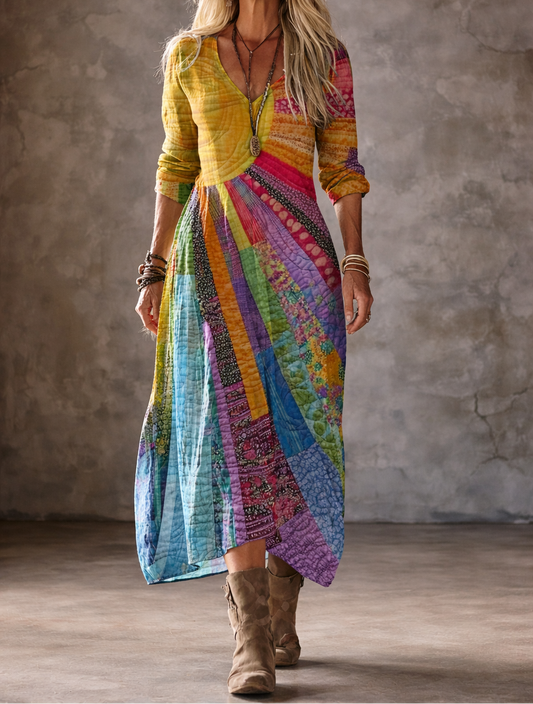 Luna - Vestido bohemio con diseño veraniego