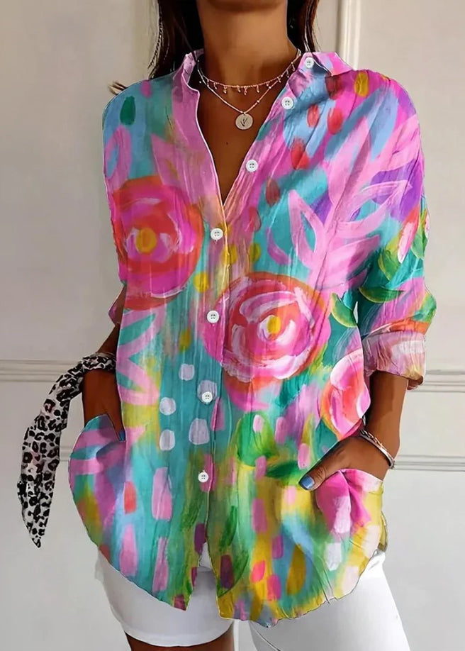 Selina | Blusa con estampado colorido