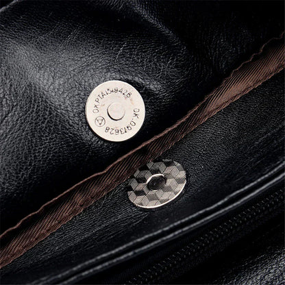 Elegante bolso tote y bandolera de piel bordada para mujer