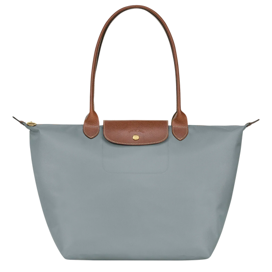 Longchamp - Bolso tote Le Pliage grande, acero