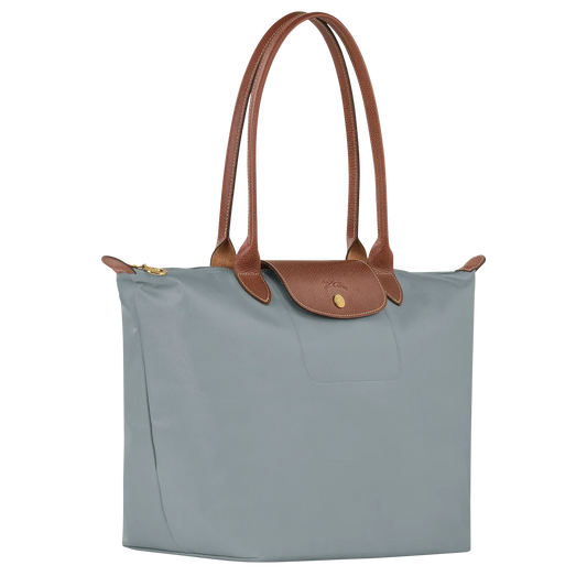 Longchamp - Bolso tote Le Pliage grande, acero