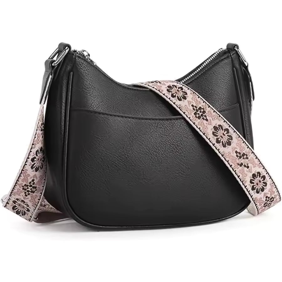 Bolso de hombro de cuero vintage