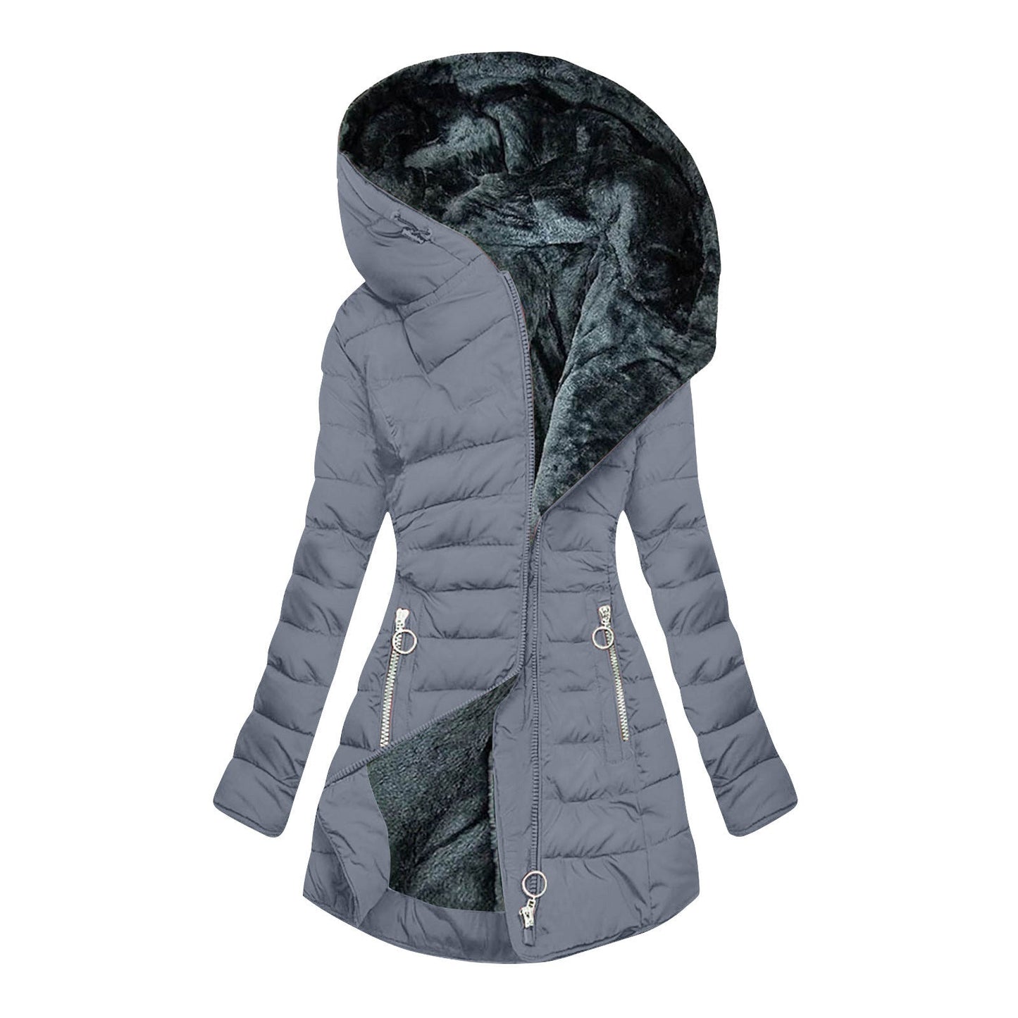 Julia - Chaqueta acolchada de invierno con capucha