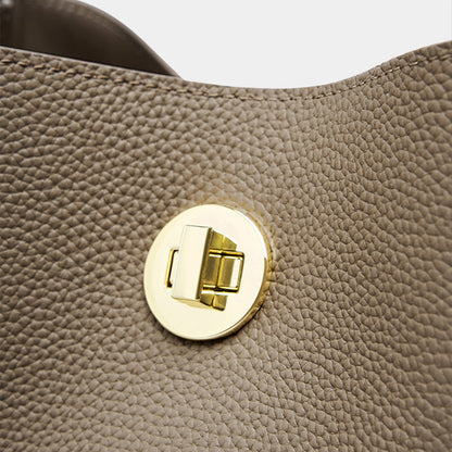 Bolso bandolera minimalista de piel de vaca suave para mujer