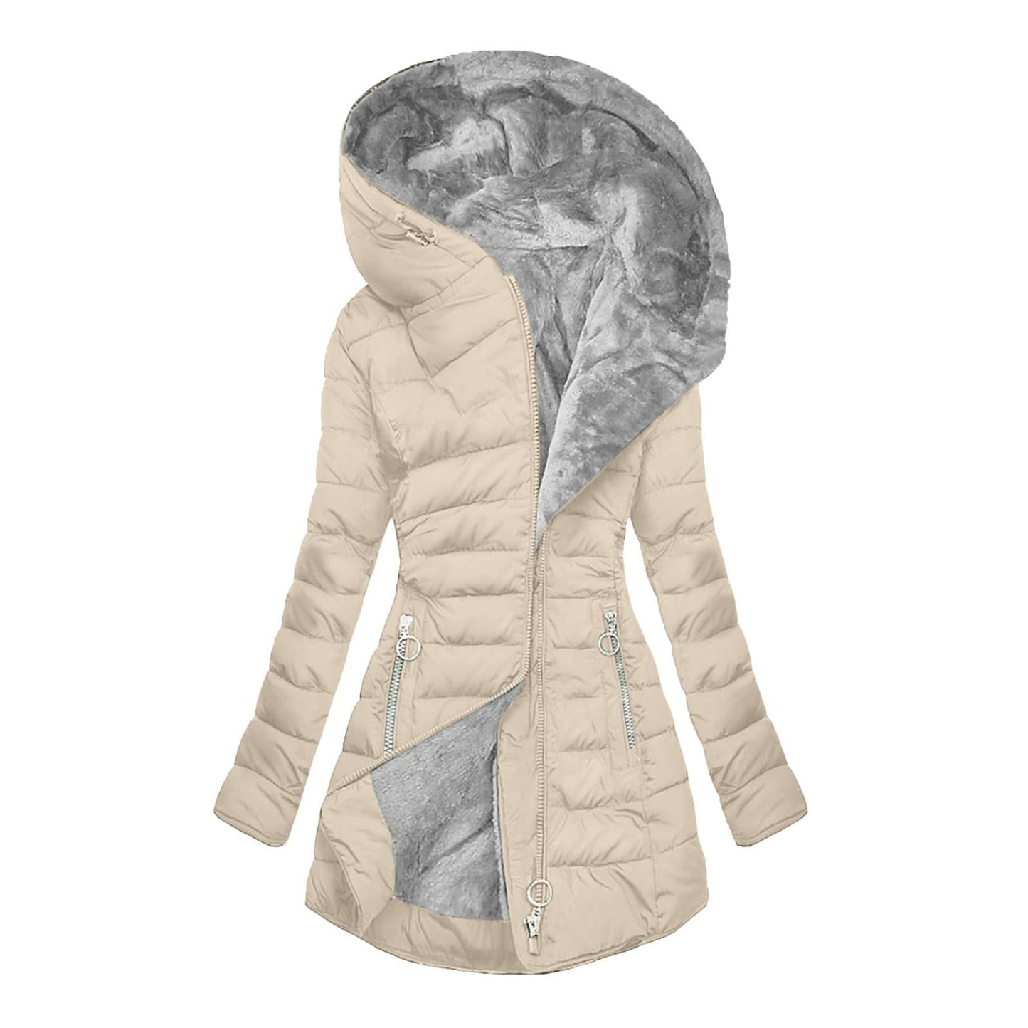 Julia - Chaqueta acolchada de invierno con capucha