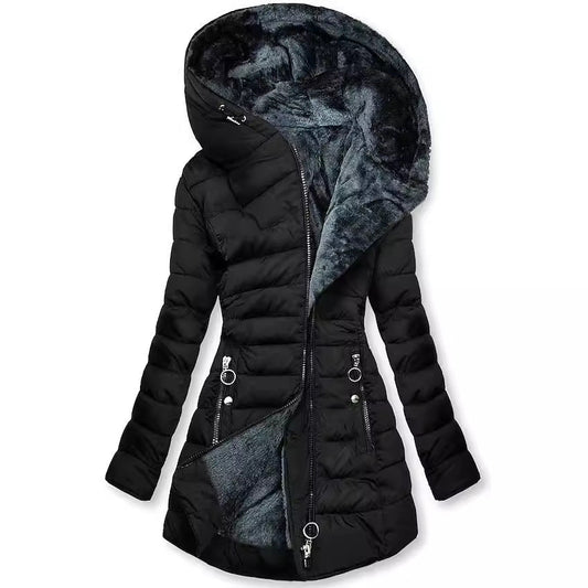 Julia - Chaqueta acolchada de invierno con capucha
