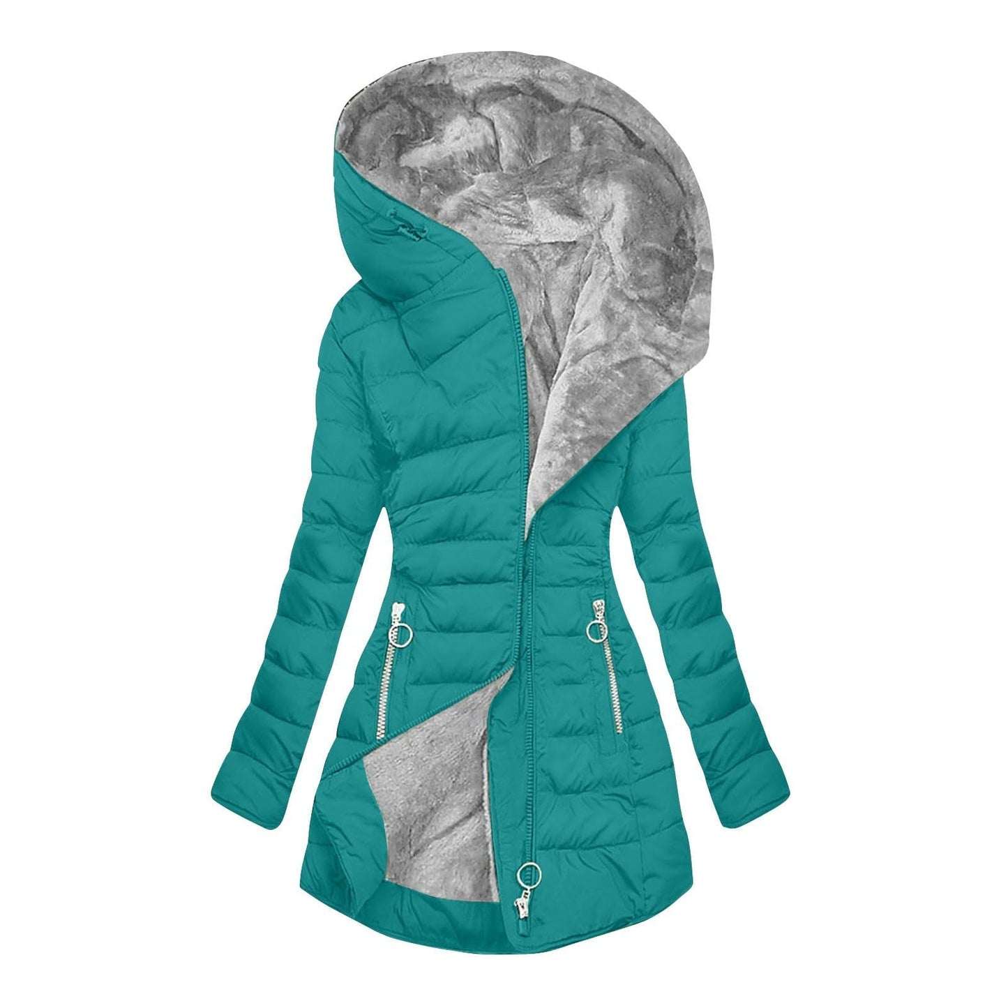 Julia - Chaqueta acolchada de invierno con capucha