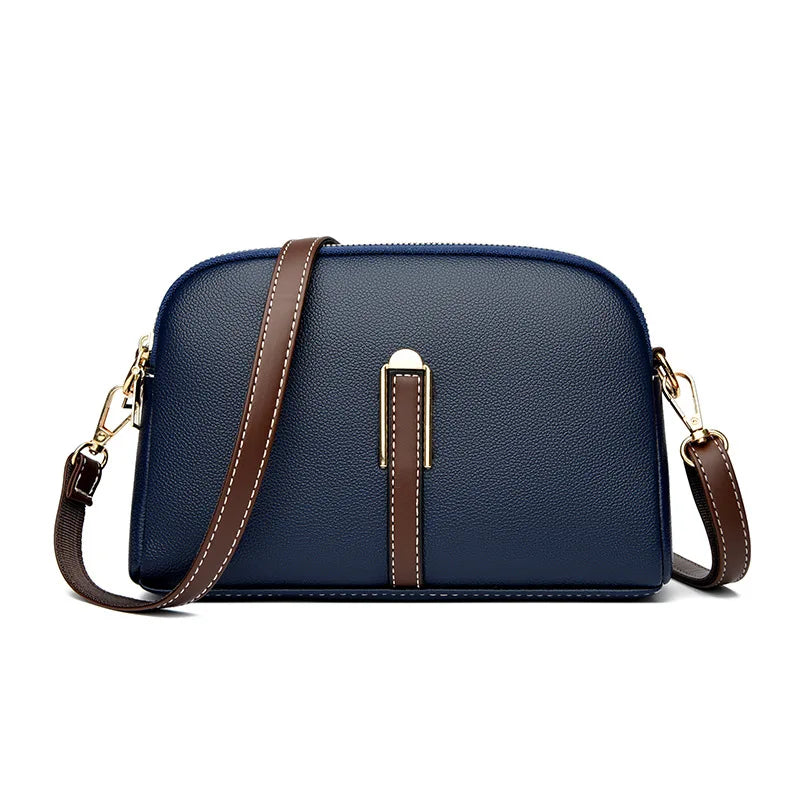 Bolso de hombro de cuero de lujo para mujer