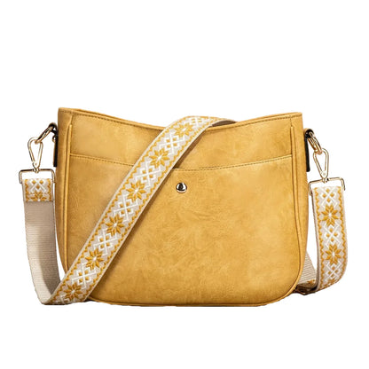 Bolso de hombro de cuero vintage