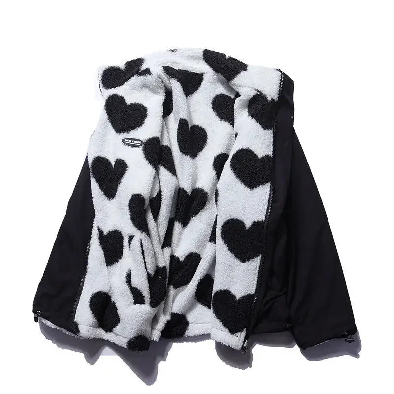 VogelMode - Chaqueta reversible con corazones