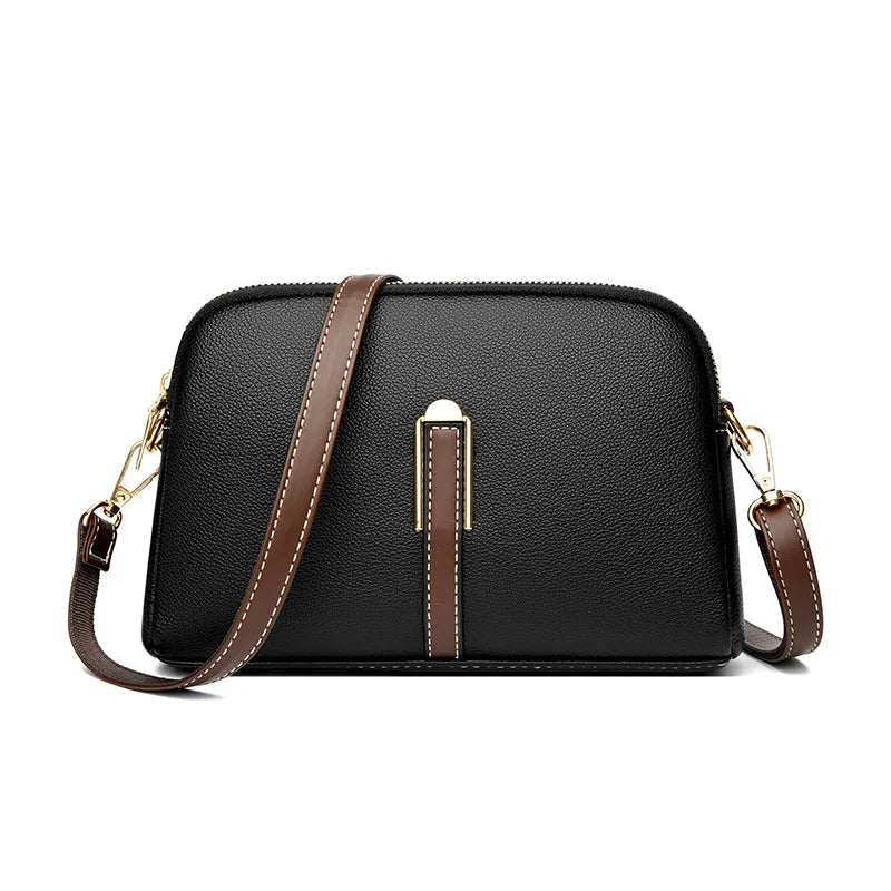 Bolso de hombro de cuero de lujo para mujer