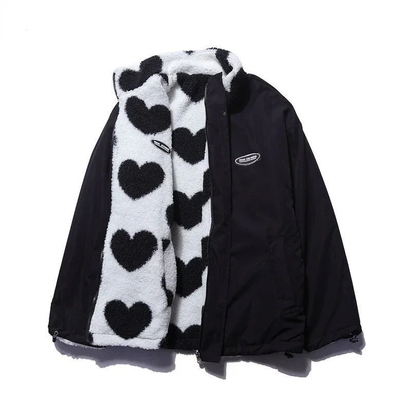 VogelMode - Chaqueta reversible con corazones