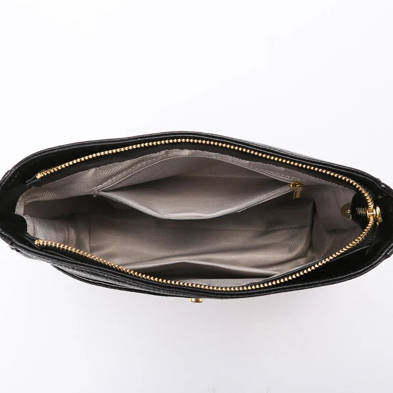 Bolso de hombro de piel de vaca diseño de lujo