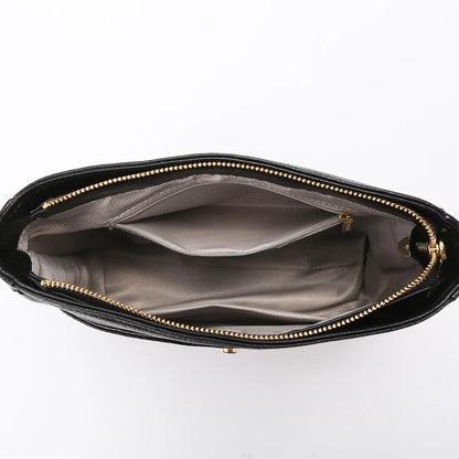 Bolso de hombro de piel de vaca diseño de lujo