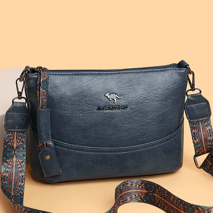 Bolso de hombro de cuero moderno