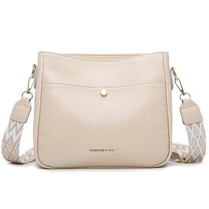 Bolso de hombro de piel de vaca diseño de lujo