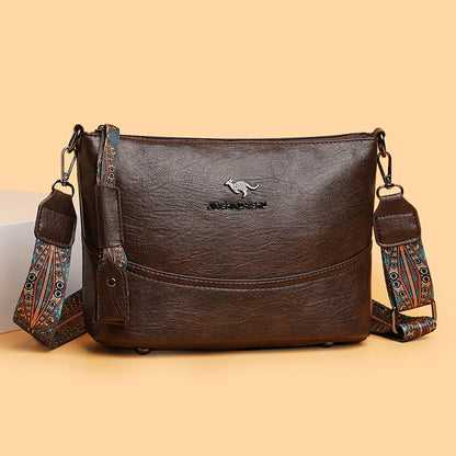 Bolso de hombro de cuero moderno