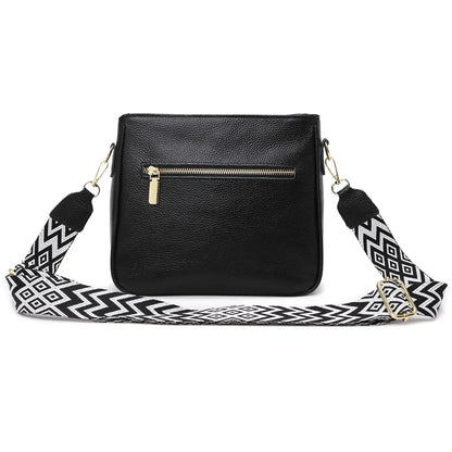 Bolso de hombro de piel de vaca diseño de lujo
