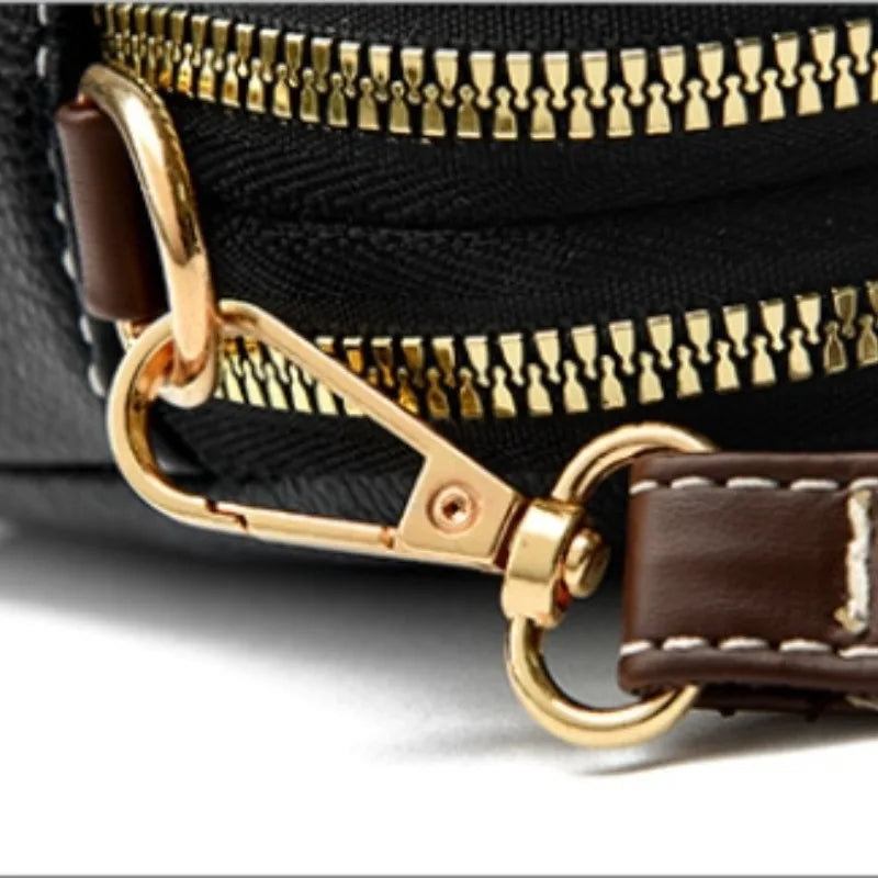 Bolso de hombro de cuero de lujo para mujer