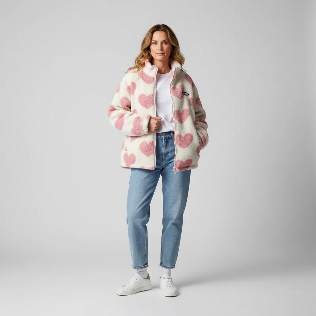 VogelMode - Chaqueta reversible con corazones