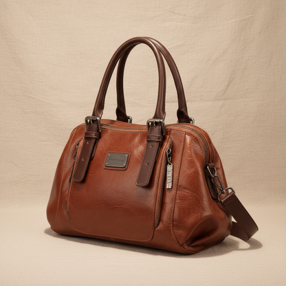 Bolso de cubo de lujo rojo